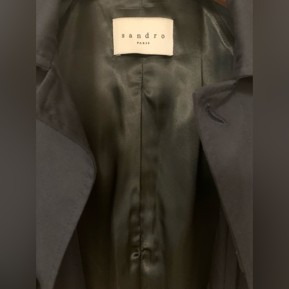 Sandro navy car coat men’s small - Picture 2 of 8